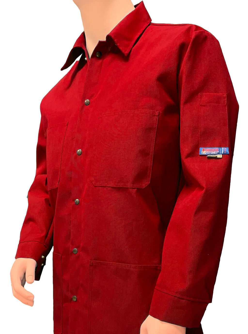 K-FlameRwear, FR Shirt Deluxe, fwST1-6, Tecasafe One, 5.7 oz, Cat2, Red