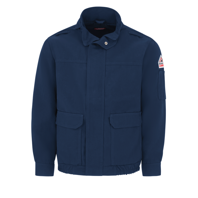 K-Bulwark, Men's Lightweight Nomex FR Lined Bomber Jacket, JNJ6, FR 7oz, Cat3, Navy