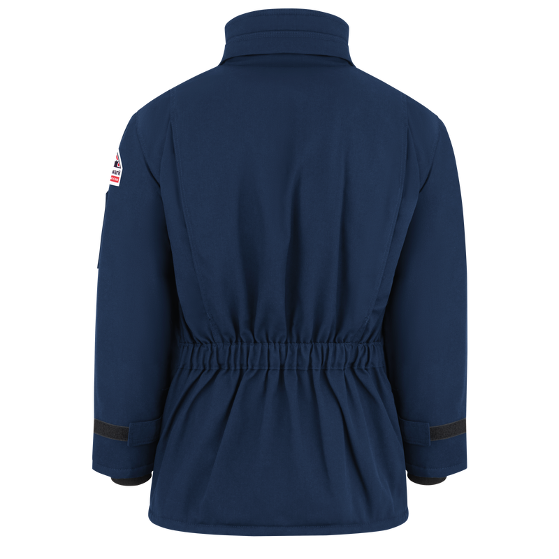 K-Bulwark. Men's Heavyweight Nomex FR Insulated Deluxe Parka, JNP2, Nomex 6 oz, Cat4, Navy