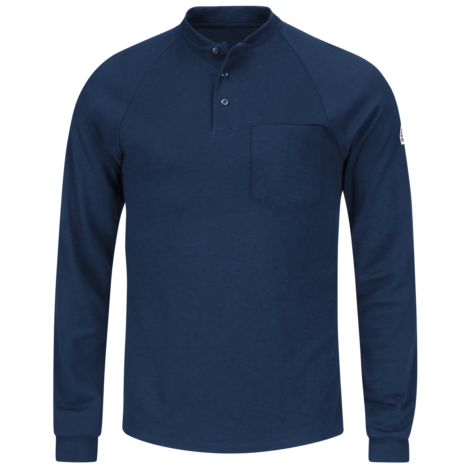 K-Bulwark, Men's Lightweight FR Henley, SML2, FR 6.5oz, Cat2, Navy