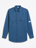 FlameRwear, FR Shirt Deluxe, fwST1-6, Tecasafe One, 5.7 oz, Cat2, Navy, Royal Blue